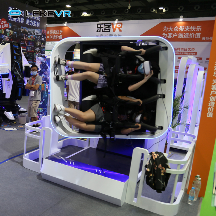 LEKE VR Juegos de simulador de montaña rusa de realidad virtual con silla de cine 360