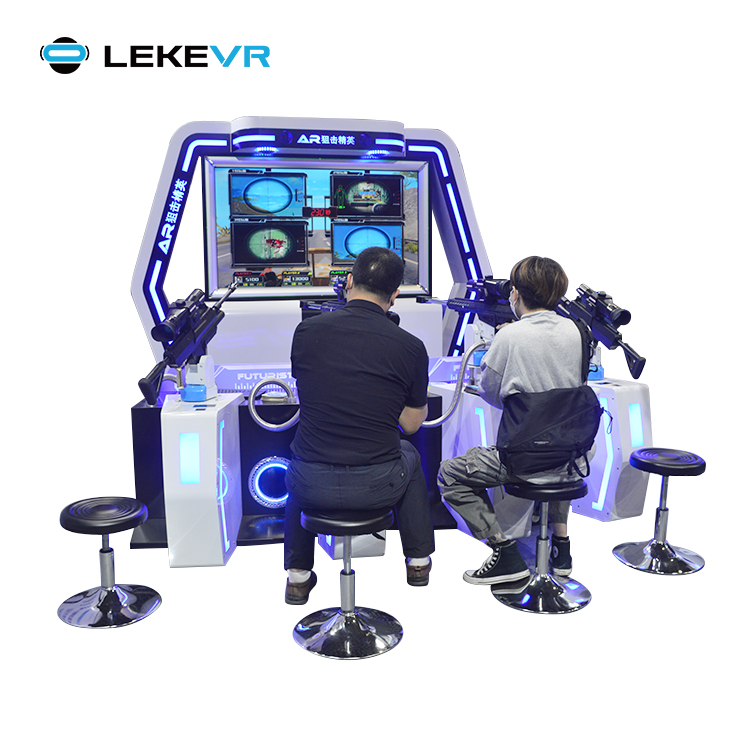LEKE VR AR Sniper Elite Máquina de juegos de disparos multijugador Realidad virtual Them Park Arcade Machine 