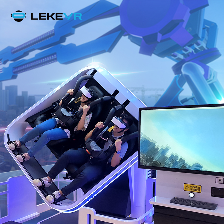 LEKE VR Parque temático Vista de 720 grados Roller Coaster Simulator 360 VR Máquina