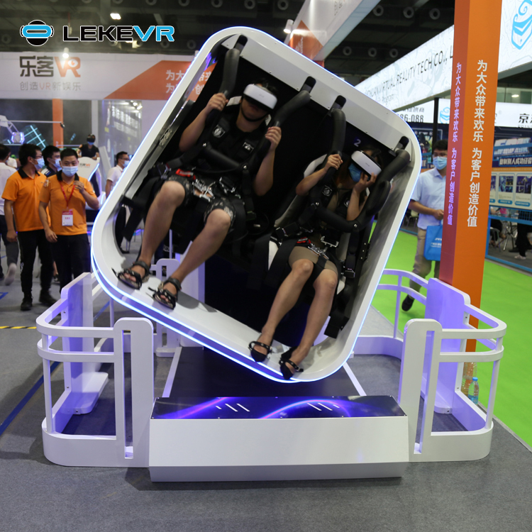 LEKE VR Juegos de simulador de montaña rusa de realidad virtual con silla de cine 360